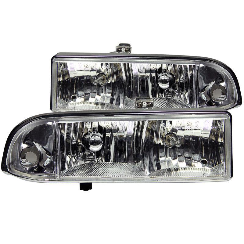 ANZO 1998-2005 Chevrolet S-10 Crystal Headlights Chrome | Too Fast Autoparts | Order Online | Canada & USA Shipping