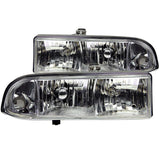 ANZO 1998-2005 Chevrolet S-10 Crystal Headlights Chrome | Too Fast Autoparts | Order Online | Canada & USA Shipping