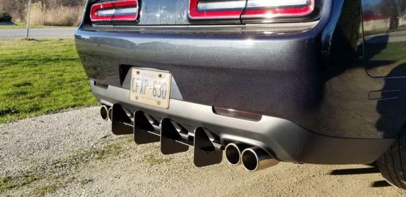 2015+ Dodge challenger rear diffuser version 2  Too Fast Autoparts
