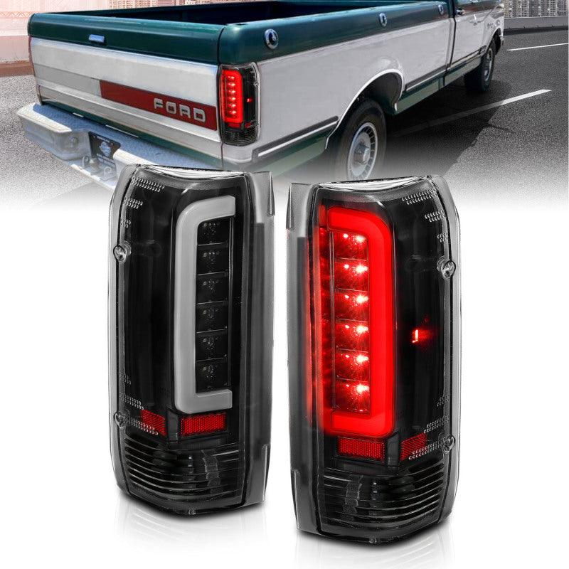 ANZO 1987-1996 Ford F-150 LED Taillights Black Housing Clear Lens (Pair) | Too Fast Autoparts | Order Online