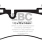 EBC 08-13 Mercedes-Benz C63 AMG (W204) 6.2 Yellowstuff Rear Brake Pads