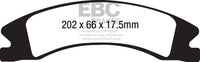 Plaquettes de frein avant EBC 15+ Cadillac Escalade Ext/Esv 6.2 2WD Extra Duty