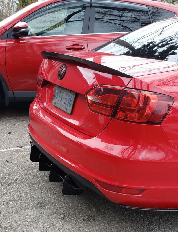 2011-2014 volkswagen gli mk6 rear diffuser+Rear corner spats