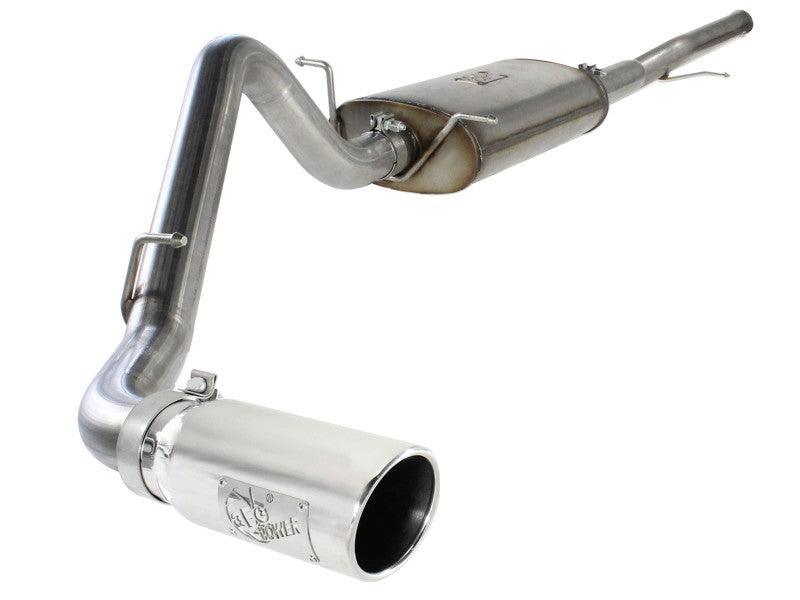 aFe MACHForce XP Exh CB,Stainless steel GM Silverado/Sierra 1500 2014 V*-5.3/6.2L Polished tip | Too Fast Autoparts | Order Online