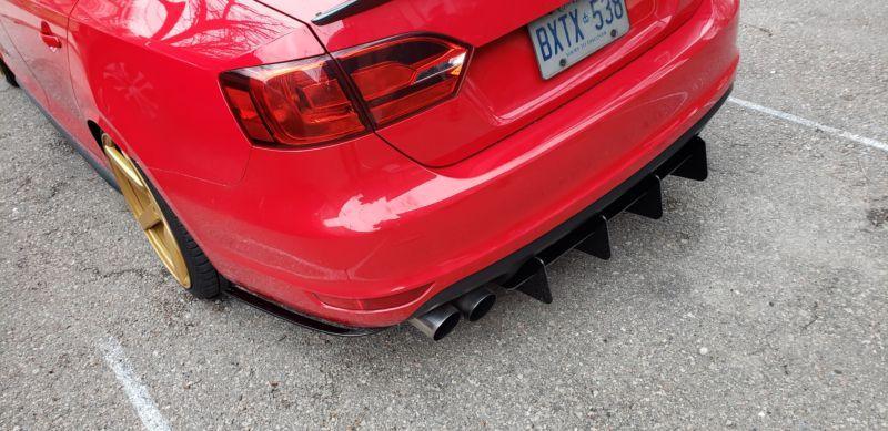 2011-2014 volkswagen gli mk6 rear diffuser+Rear corner spats