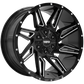 Ruffino HARD Voodoo Gloss Black - Milled EdgeRUF5420001 | Size: 20x10.0 | Bolt Pattern: 6x135/6x139.7 | Offset: -12 | Center Bore: 87.1