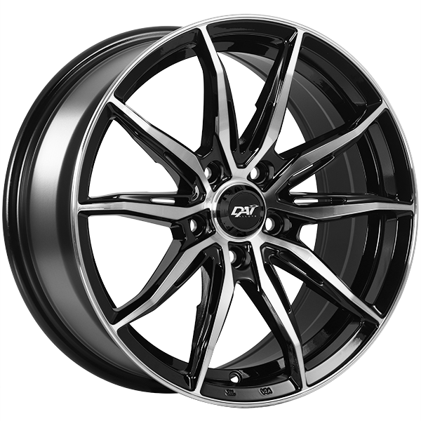 DAI Wheels FRANTIC Gloss Black - Machined FaceDW11515005 | Size: 15x6.5 | Bolt Pattern: 4x100 | Offset: 38 | Center Bore: 73.1