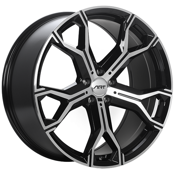 ART Replica 181 Gloss Black - Machined FaceR18121001 | Size: 21x9.5 | Bolt Pattern: 5x112 | Offset: 37 | Center Bore: 66.6