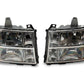 Raxiom 07-14 GMC Sierra 1500/2500 HD/3500 HD Axial OEM Rep Headlights- Chrome Housing (Clear Lens)