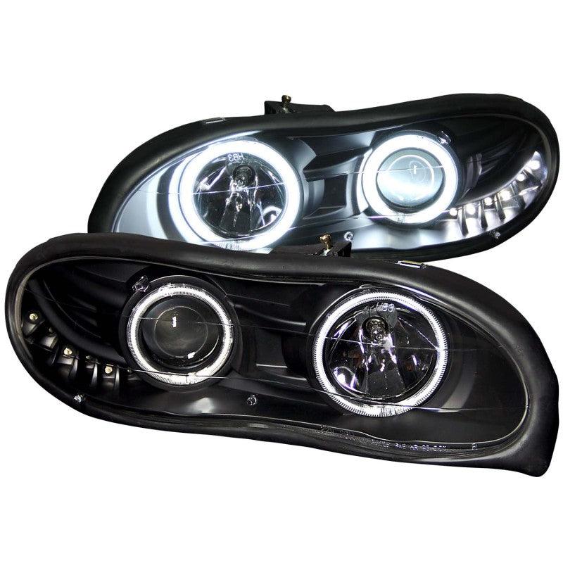 ANZO 1998-2002 Chevrolet Camaro Projector Headlights w/ Halo Black | Too Fast Autoparts | Order Online | Canada & USA Shipping