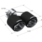 MBRP Universal Carbon Fiber Dual Tip 4in OD/2.5in Inlet
