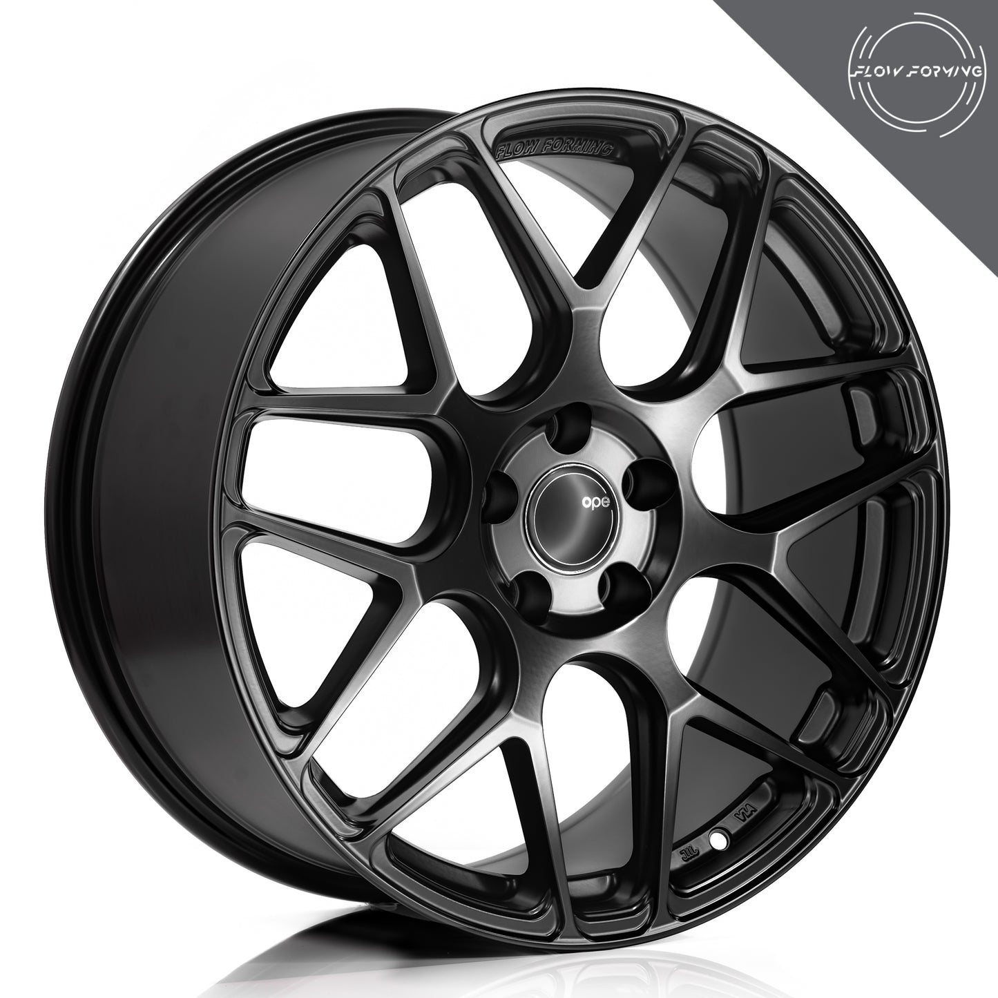 OPE Wheels SPYDER Style With MATT BLACK Finish | Size - 19x8.5 | PCD - 5x112 | Offset - 25 | Bore - 66.6