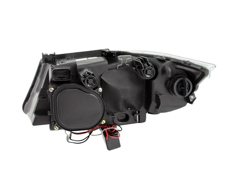 ANZO 2006-2008 BMW 3 Series E90-E91 Projector Headlights w/ Halo w/ LED Bar Black (CCFL) | Too Fast Autoparts | Order Online | Canada & USA Shipping