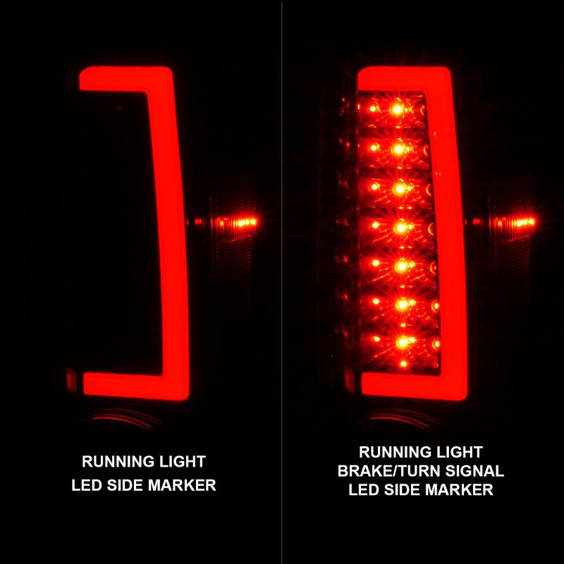 ANZO 2004-2012 Chevrolet Colorado/ GMC Canyon LED Tail Lights w/ Light Bar Black Housing | Too Fast Autoparts | Order Online | Canada & USA Shipping