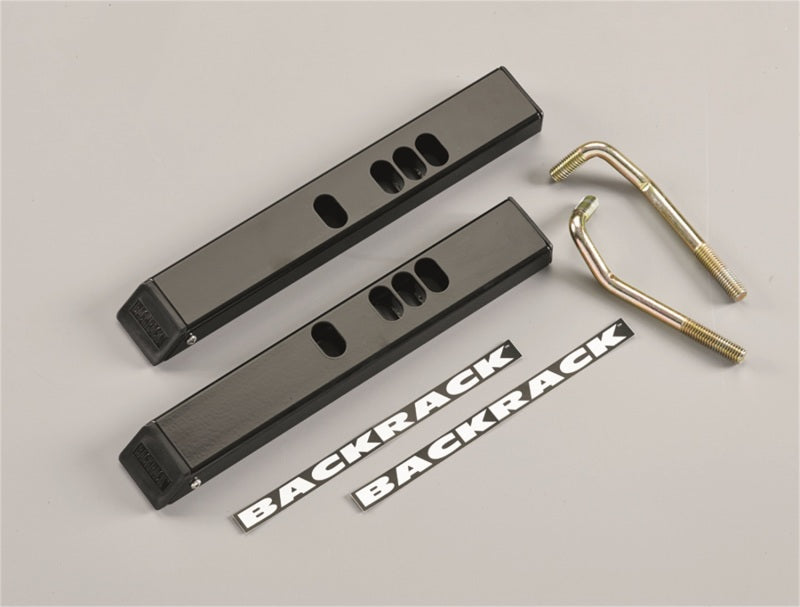 BackRack 02-18 Dodge Ram All Models except Rambox Tonneau Cover Adaptors Low Profile 1in Riser