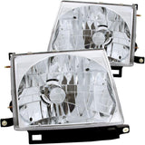 ANZO 1997-2000 Toyota Tacoma Crystal Headlights Chrome | Too Fast Autoparts | Order Online | Canada & USA Shipping