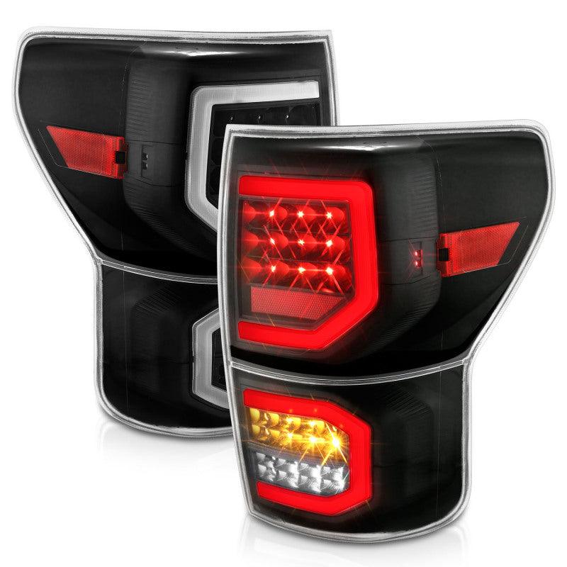 ANZO 2007-2013 Toyota Tundra LED Taillights Plank Style Black w/Clear Lens | Too Fast Autoparts | Order Online | Canada & USA Shipping