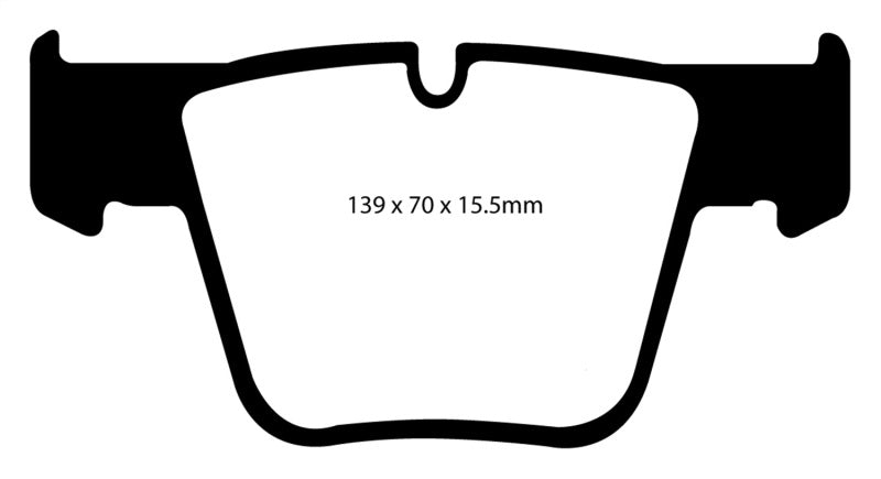 EBC 07-11 Mercedes-Benz CL63 AMG 6.2 Yellowstuff Front Brake Pads