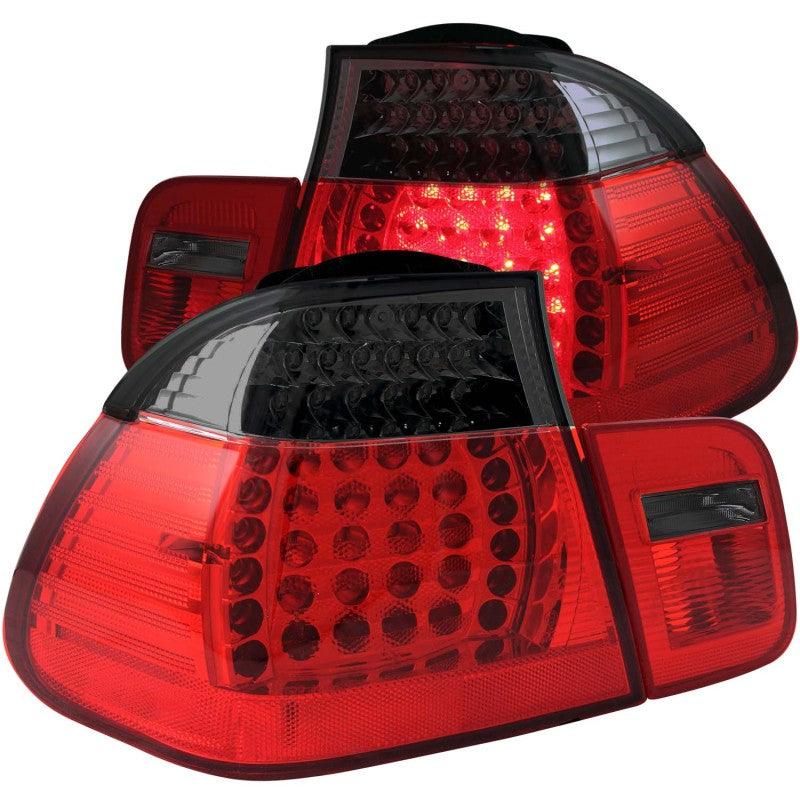 ANZO 2002-2005 4DR BMW 3 Series E46 LED Taillights Red/Smoke | Too Fast Autoparts | Order Online | Canada & USA Shipping