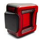 Raxiom 07-18 Jeep Wrangler JK Axial Series JL Style LED Tail Lights- Black Housing- Red Lens