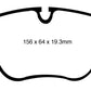 EBC 10-14 BMW X5 4.4 Twin Turbo (50) Yellowstuff Front Brake Pads