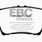 EBC 13+ Lexus ES300h 2.5 Hybrid Redstuff Rear Brake Pads