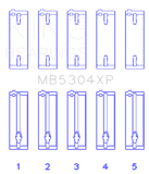 King Engine Bearings Mazda B6/B6-T/ZM/B3/B5 Main Bearing Set - Size STD
