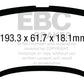 EBC 13+ Ford F250 (inc Super Duty) 6.2 (2WD) Yellowstuff Rear Brake Pads
