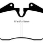 EBC 89-95 Ferrari 348 3.4 Redstuff Front/Rear Brake Pads (Axle Set Only)
