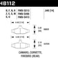 Hawk 84-96 Corvette /88.5-97 Pontiac Firebird HP+ Street Rear Brake Pad