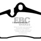 EBC 04-08 Porsche Boxster (Cast Iron Rotors only) 2.7 Redstuff Rear Brake Pads