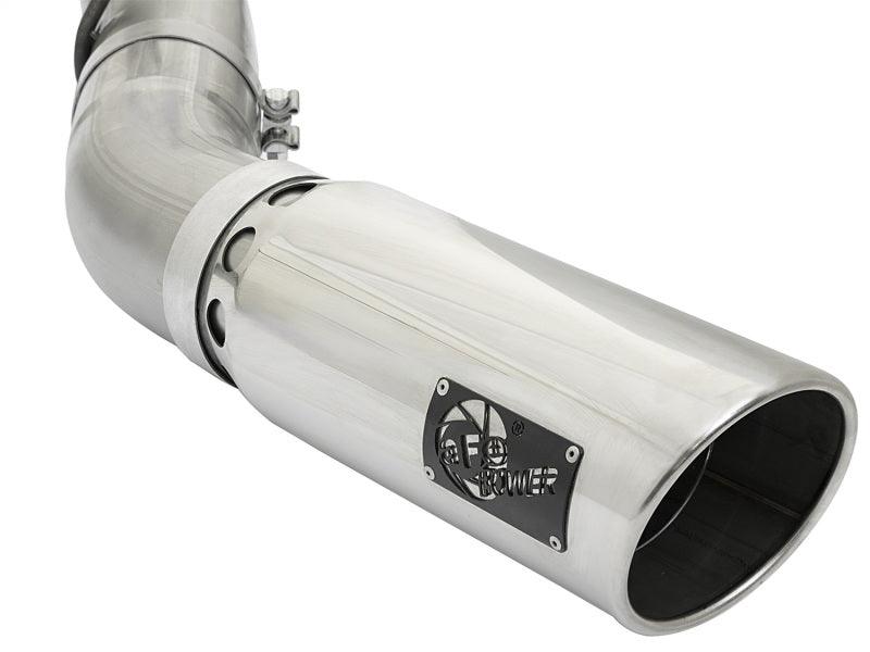 aFe LARGE BORE HD 5in 409-SS DPF-Back Exhaust w/Polished Tip 2017 GM Duramax V8-6.6L (td) L5P | Too Fast Autoparts | Order Online