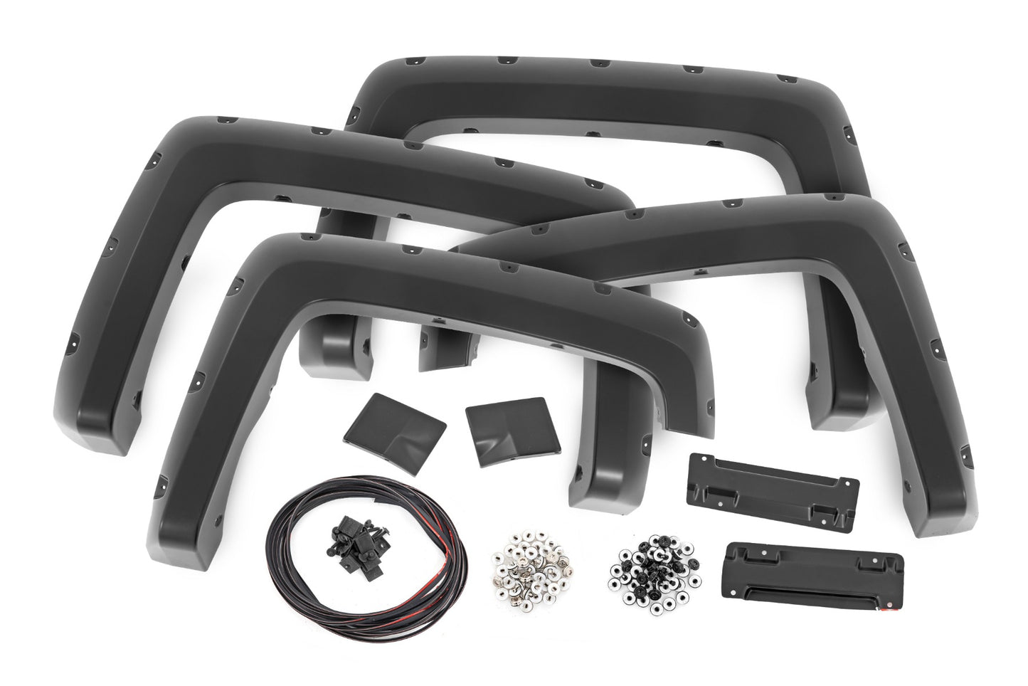 Pocket Fender Flares | 5'9" Bed | Gas Door | Gloss Black | Chevy Silverado 1500 (14-18)