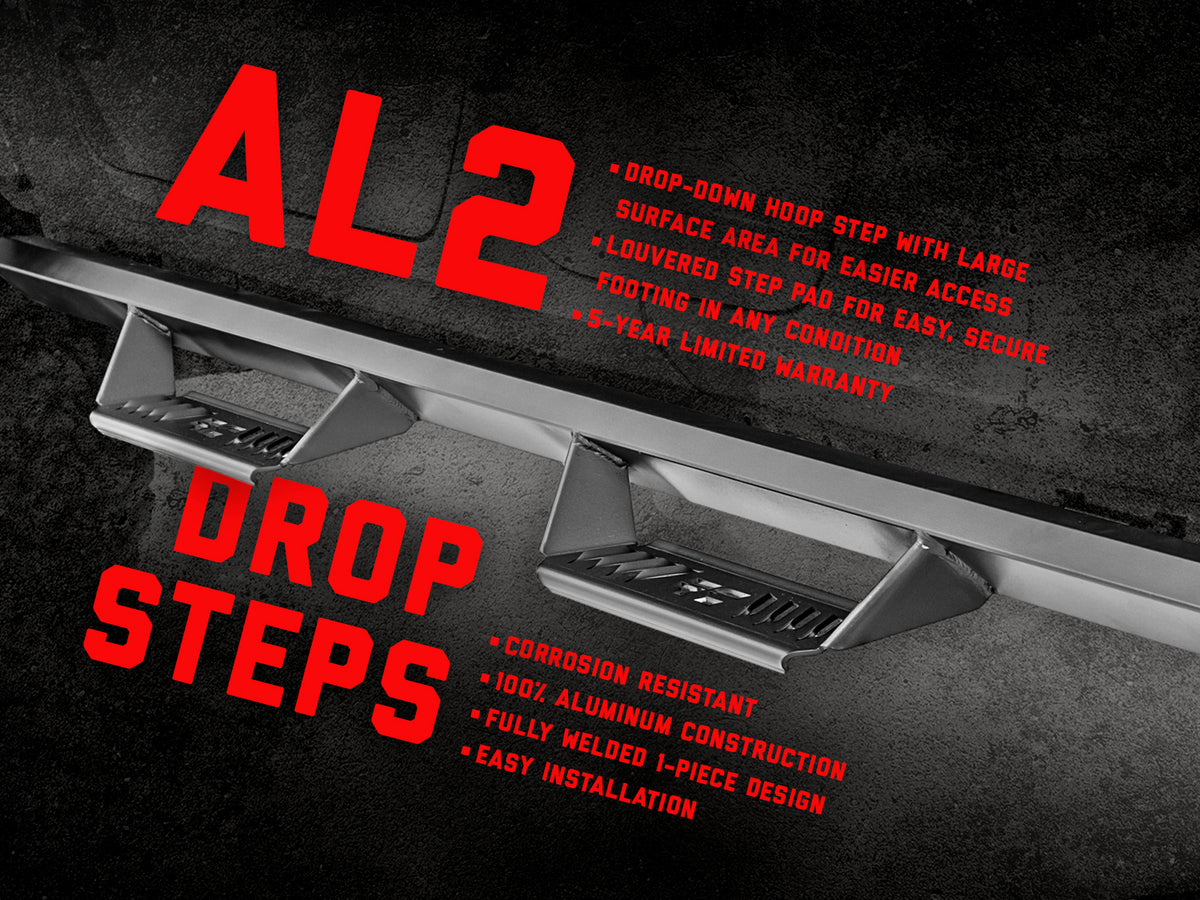 AL2 Drop Steps | Crew Cab | Toyota Tundra 2WD/4WD (2007-2021)