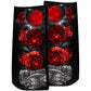 ANZO 1996-2002 GMC Savana Taillights Black