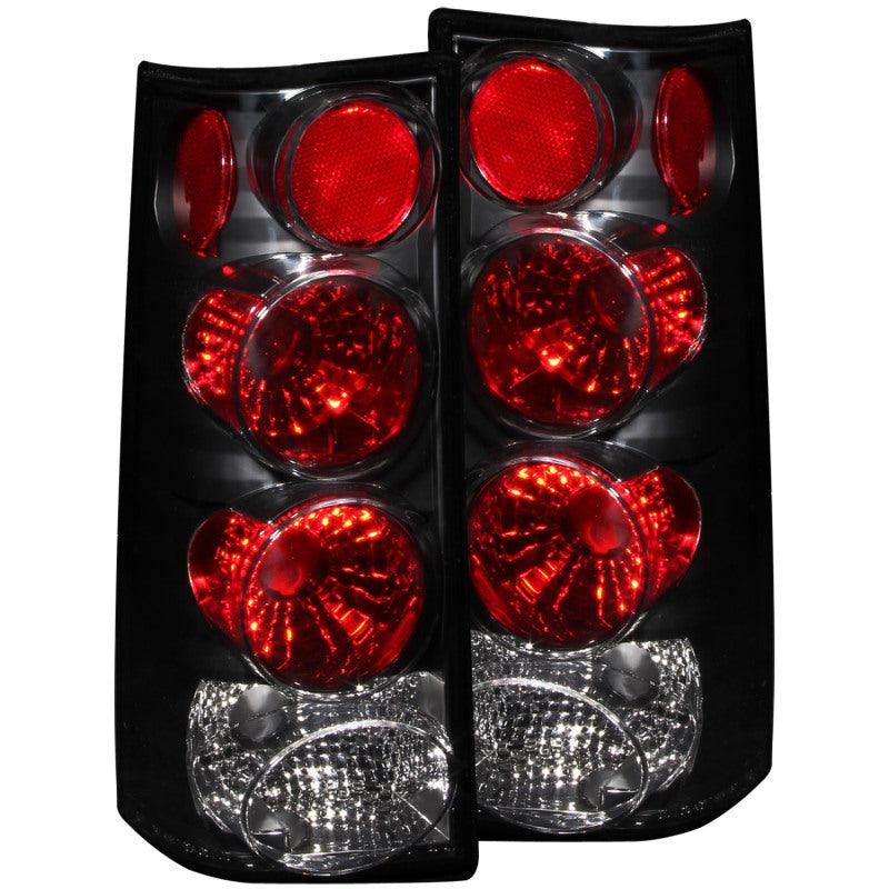 ANZO 1996-2002 GMC Savana Taillights Black