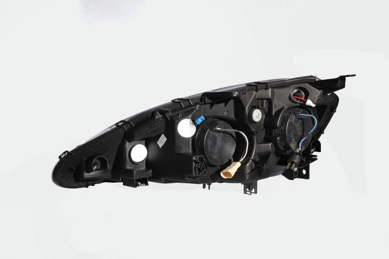 ANZO 2005-2006 Acura RSX Projector Headlights w/ Halo Black