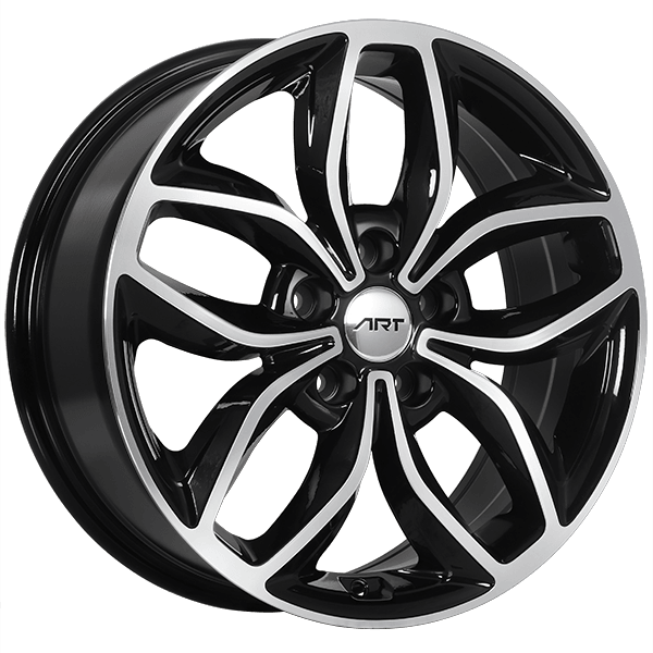 ART Replica 143 Gloss Black - Machined FaceR14317001 | Size: 17x7.0 | Bolt Pattern: 5x114.3 | Offset: 45 | Center Bore: 67.1