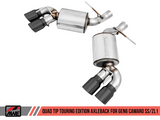 AWE Tuning 16-19 Chevrolet Camaro SS Axle-Back Exhaust - Touring Edition (Quad Diamond Black Tips)