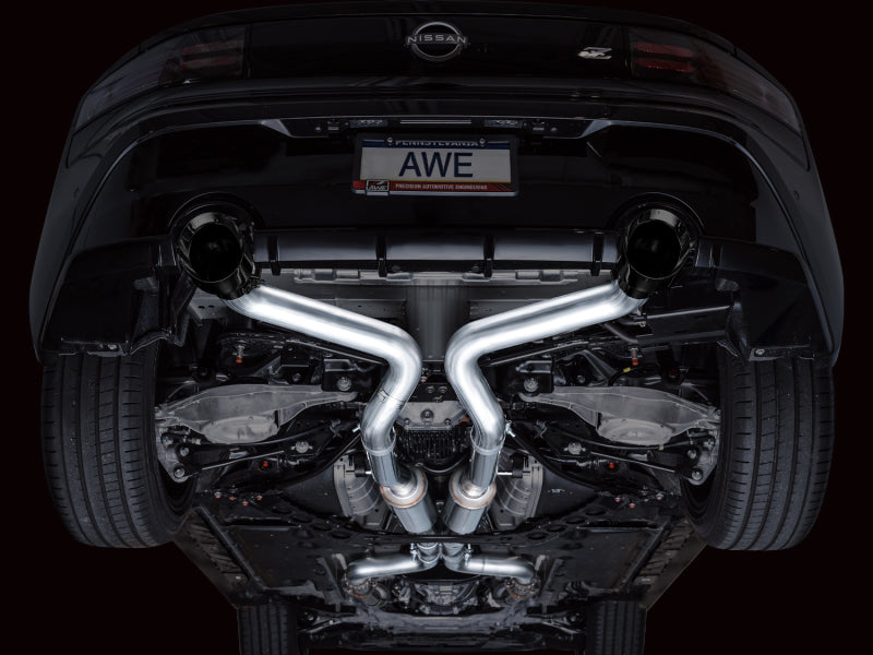 AWE Tuning 2023 Nissan Z RZ34 RWD Track Edition Cat-Back Exhaust System w/ Diamond Black Tips