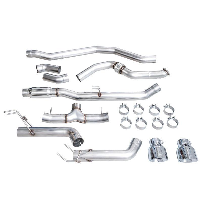 AWE Tuning 22+ Honda Civic Si/Acura Integra Track Edition Cat-Back Exhaust - Dual Chrome Silver Tips