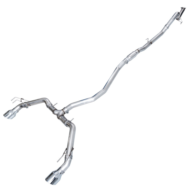 AWE Tuning 22+ Honda Civic Si/Acura Integra Track Edition Cat-Back Exhaust - Dual Chrome Silver Tips