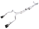AWE Tuning 4th Gen GM 1500 6.2L 0FG Cat-Back Split Rear Exit (w/ Bumper Cutouts) - Quad Diamond Tips
