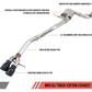 AWE Tuning Mk6 GLI 2.0T - Mk6 Jetta 1.8T Track Edition Exhaust - Polished Silver Tips