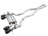 AWE Tuning SwitchPath Cat-Back Exhaust for BMW G8X M3/M4 - Diamond Black Tips