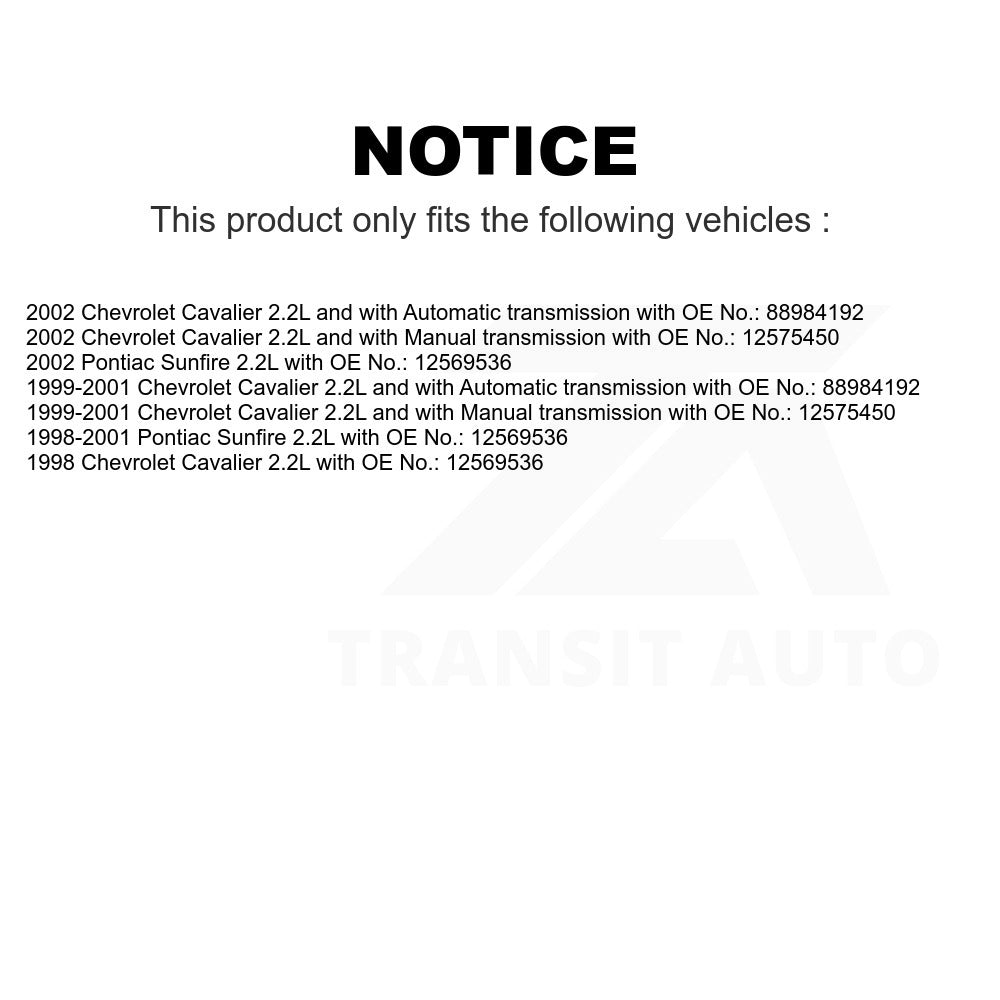 Accessory Drive Belt BAN-5PK2255 For Chevrolet Cavalier Pontiac Sunfire