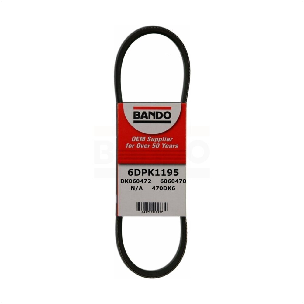Accessory Drive Belt BAN-6DPK1195 For Volkswagen Jetta Beetle Golf Audi TT Quattro City