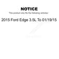 Air And Cabin Filters Kit For 2015 Ford Edge 3.5L To 01 19 15 KFL-100906
