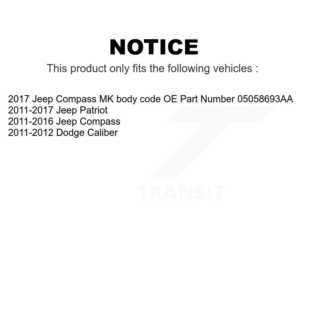 Air And Cabin Filters Kit For Jeep Patriot Compass Dodge Caliber KFL-100054