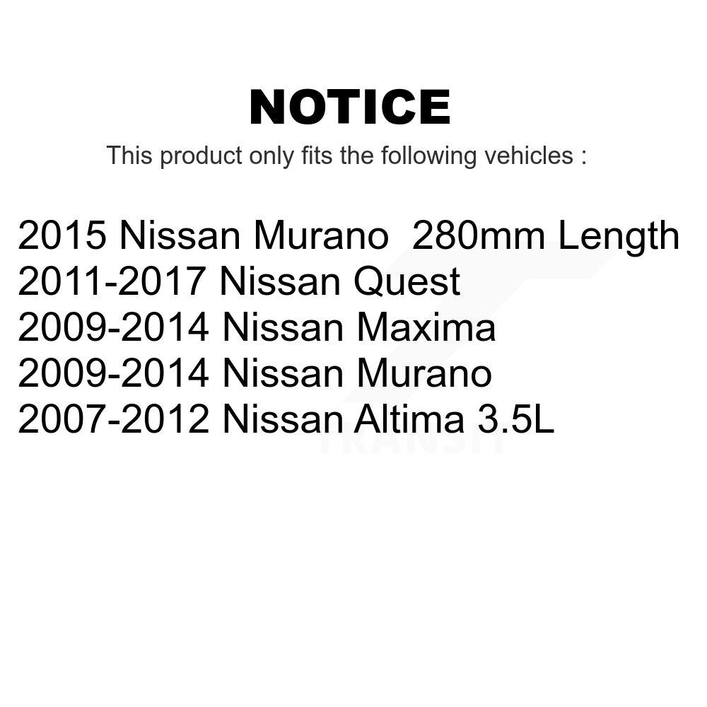 Air And Cabin Filters Kit For Nissan Altima Murano Maxima Quest KFL-100068
